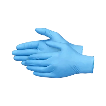 blue nitrile gloves