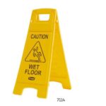 Trust® Floor Safety Sign with “Caution Wet Floor” Imprint