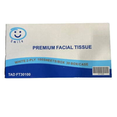 Smile Premium Facial Tissue – 2 ply, 30 Box/Case