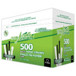Table Accents Wrapped Paper Straws – 6″ – 4 Layers – 7mm dia. – Black – 500 Pcs