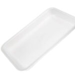 CKF White 25D Foam Meat Trays 14.0×8 1/2×1 1/2 – 100/Case