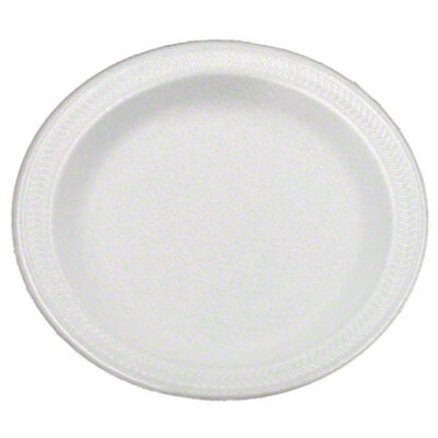 Apollo Foam Plate – White, 6″, 1,000 pcs/case