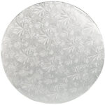 Enjay – Cake Board – Round – Silver – 12″ x 1/2, 12 Pcs/Case