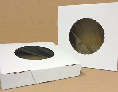 Pie Box with Window – 8″ x 8″ x 1.5″, 250 pcs