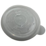 Clear Plastic Lid For 4oz Round Paper Containers – Fits EM-05, 1000/Case
