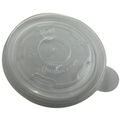 Clear Plastic Lid For 4oz Round Paper Containers – Fits EM-05, 1000/Case