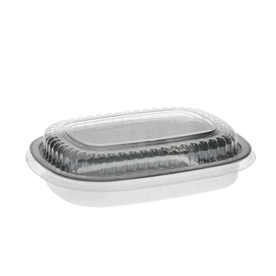 Aluminum Classic Carry-Out Container with PET Dome Lid – 22 oz, 8.2 x 6.2 x 1.3, 100/Case