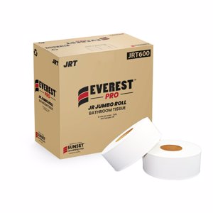 Everest Pro Jumbo Toilet Paper Roll – 2-Ply, 3.29″, 600 ft, 8 Rolls/Case