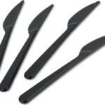 Dynasty Black Heavy Duty Plastic Knife – 1000pcs