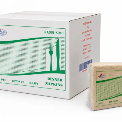 Mark’s Choice 1/8 Fold Kraft Dinner Napkins – 15″ x 16.5″