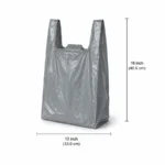 Plastic Shopping Bags – Low Density, 18 lb, 15″ x 18″